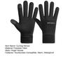 Wodoodporne Rękawice Termiczne Wiatroszczelne Rękawice z Ekranem Dotykowym Wyściełane Fleecee Rękawice Rowerowe z Antypoślizgowym Chwytem do Narciarstwa Wędrówek Jazdy