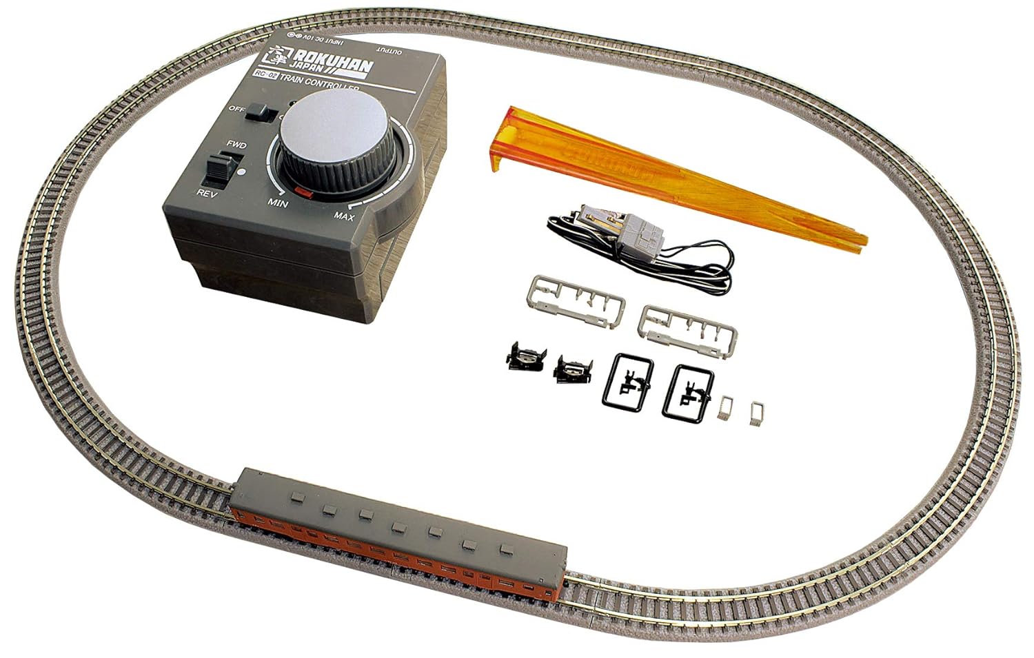 Rokuhan Z gauge Kiha 52 metropolitan area color first set E001-1 model train introductory set.