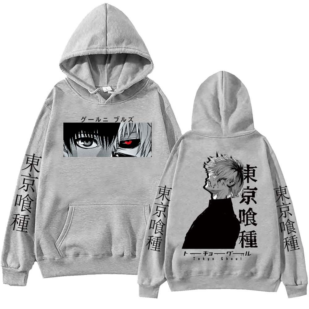 Anime Tokyo Ghoul Hoodie Harajuku Pullover Tops Man Woman Autumn Winter Fleece Hoodies