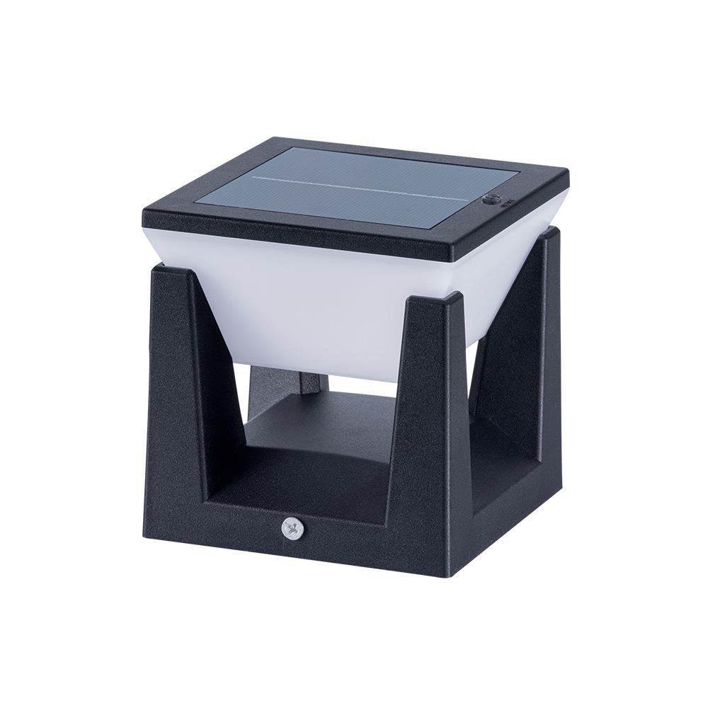 Waterproof Modern Solar Pillar Light for Outdoor Courtyard, Villa Gate, and Railing