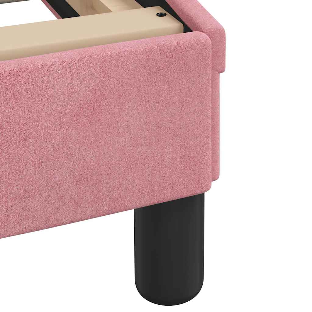 Bed Frame Dover Pink 200x200 cm Velvet