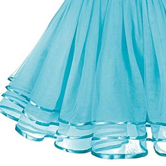 Síťovaná tylová sukně s elastickým pasem Jednobarevná třívrstvá princezna sukně Cosplay Svatební večírky