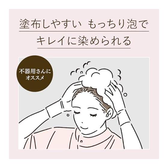 Hair Color for Black Hair Hoyu Beauty Lab Whipped Hair Color Sweet Brown 1 Agent 40g + 2 Agents 80mL + Serum 5mL + Bonus [Quasi-drug] 1 Piece (x 1)