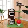 Small Cat Tree Cat Nest Sisal Hemp Column Scratch Column Solid Wood Jumping Platform Corrugated