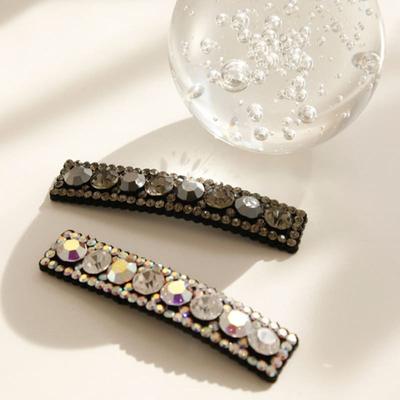 J.Lauren Slim Cubic Rectangular Bling Hair Clip H01138