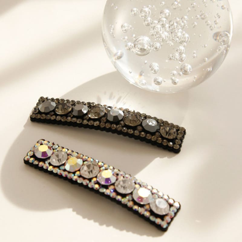 

J.Lauren Узкая прямоугольная заколка для волос с блестками H01138 white