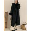 Double-sided Cashmere Coat for Women, New Korean Version, Autumn and Winter Fox Fur Long Bathrobe, High-end Woolen Coat