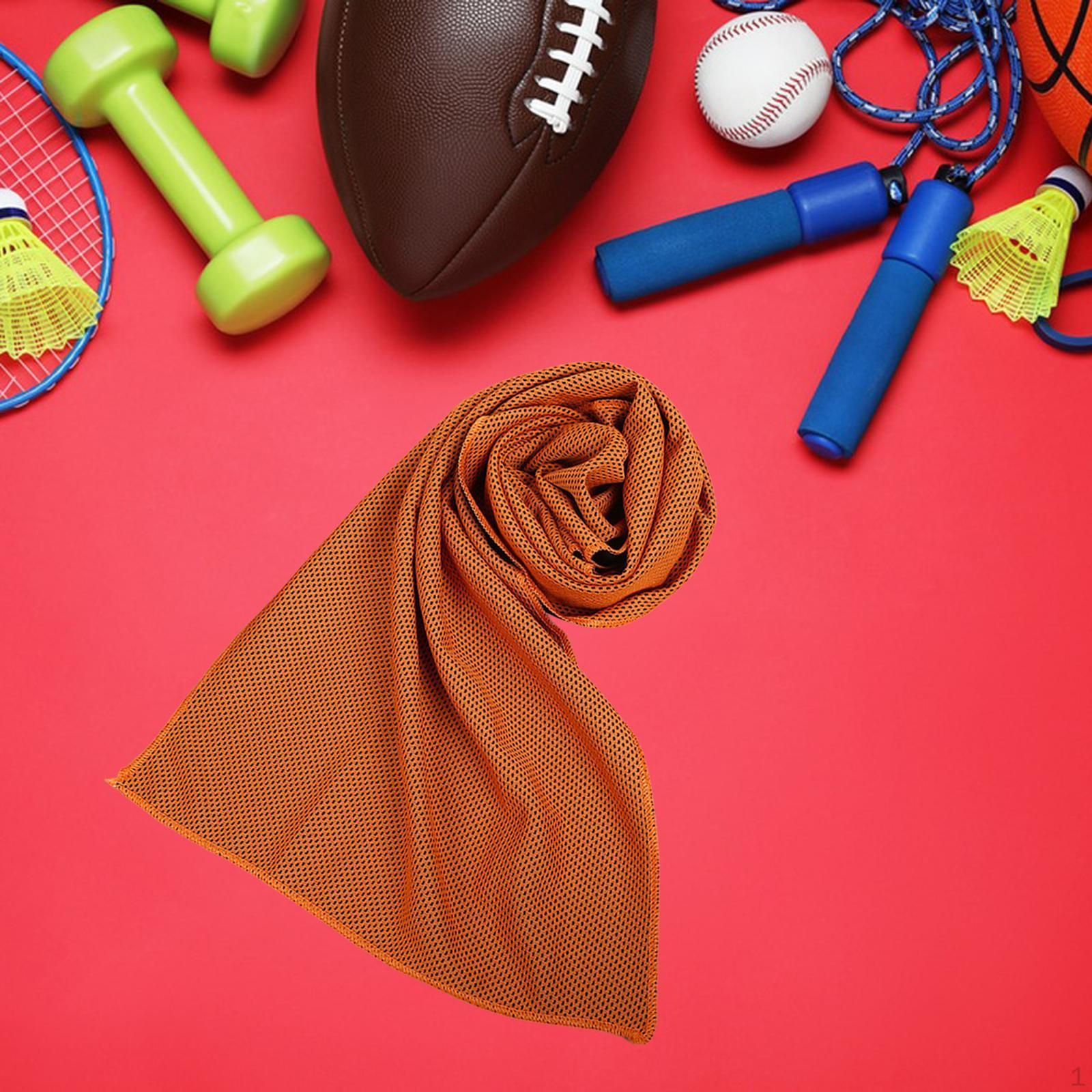 

Охлаждающее обертывание: Идеальное полотенце для активного отдыха на свежем воздухе orange