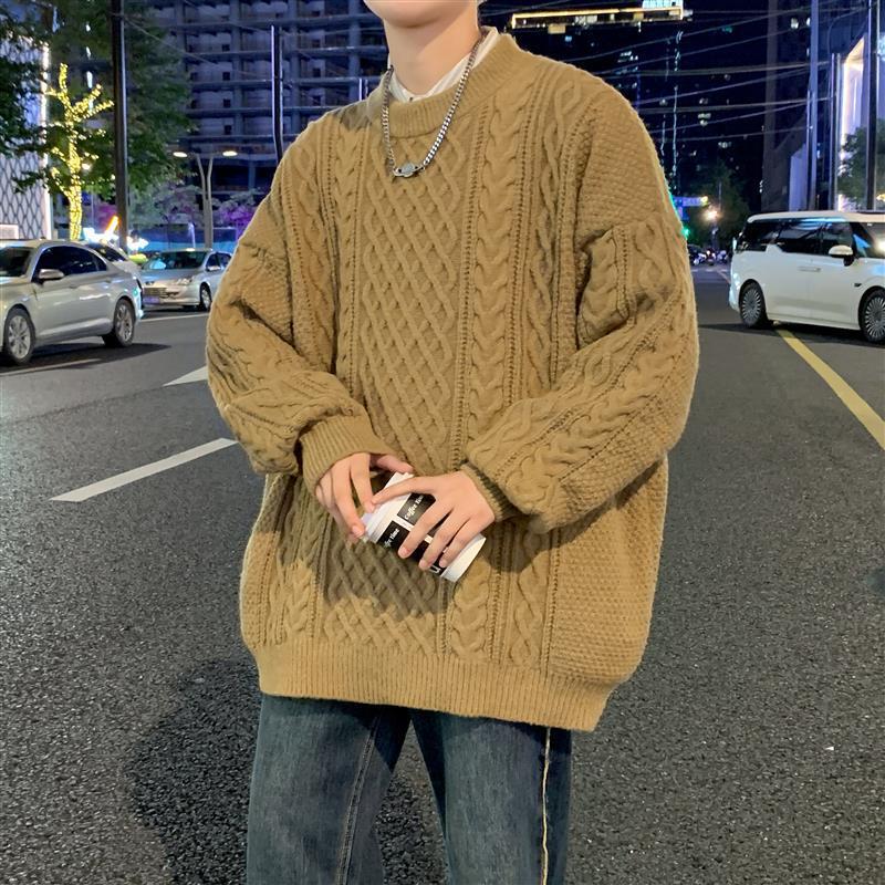 Hot Sale, Popular, New Casual Crew Neck Sweater In Autumn and Winter, Bottom Knitted Sweater, Large Size Loose Sweater.