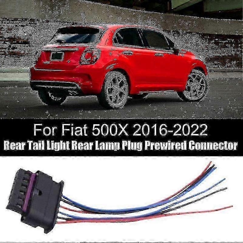 6 Pin For Fiat 500x 2016-2022 Rear Tail Light Rear Lamp Plug Prewired Connectorp20211224550 Fg05