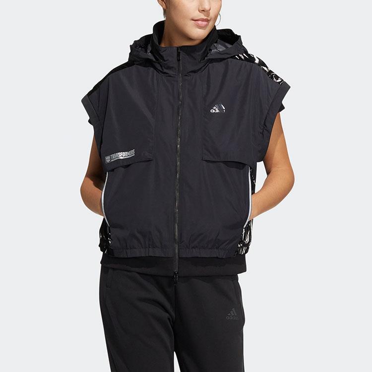 Adidas X Transformers New Year Edition Hooded Zip-Up Jacket Women Jacket Black HM7458