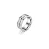 Elegant 925 Sterling Silver Ring For Women With Dazzling Full Diamond Design For Trendy Couples