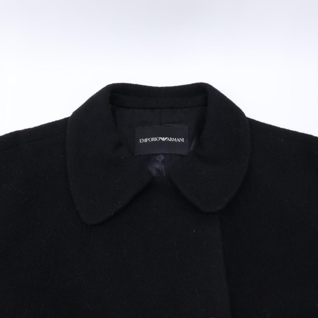 EMPORIO ARMANI Black 22 years H3NL2Z C9802 Wool cashmere double coat coat 1 blackUsed