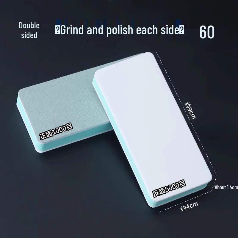 Double-Sided Wenwan Polishing Pad: Sponge Sandpaper & Grinding Tool for Plastic Jade.