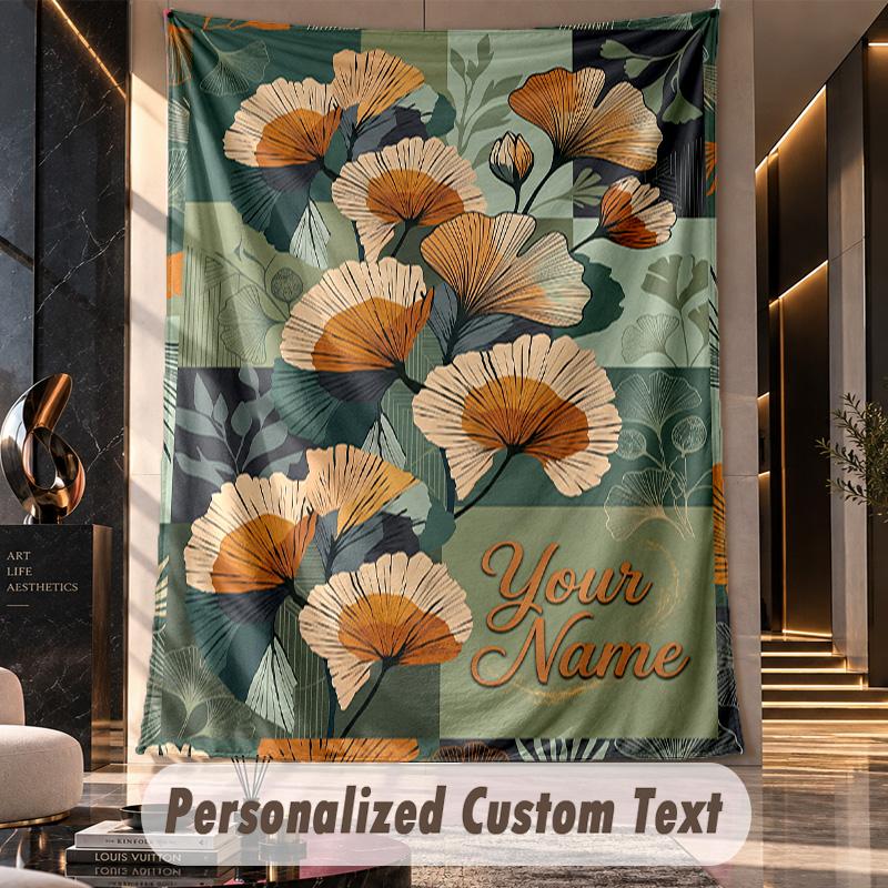 Arazzo da Parete a Tema Fantasy Autunnale Personalizzato con Testo Nome Arazzo da Appendere Personalizzato per Decorazione Camera da Letto Soggiorno