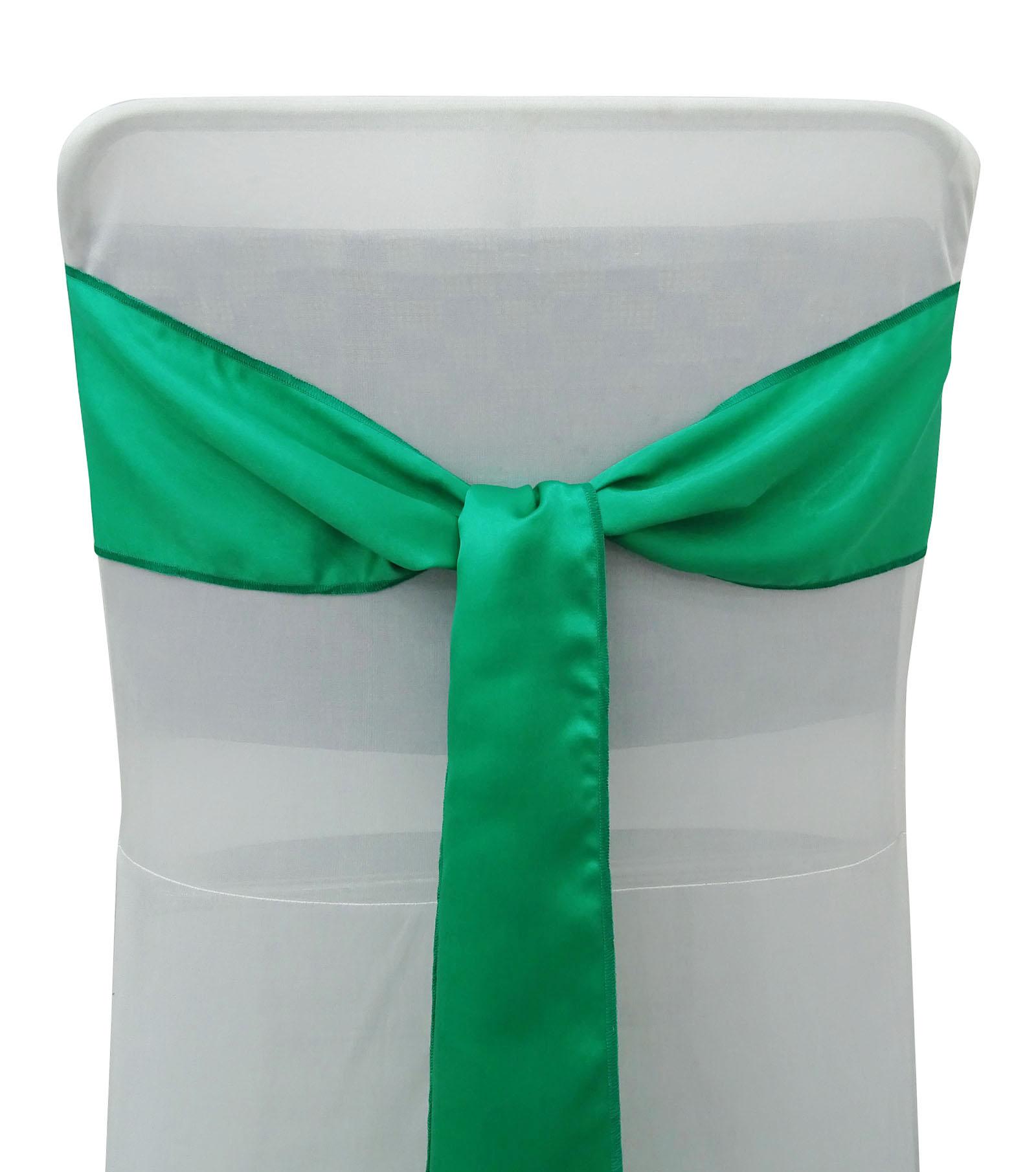 

Сувенірна упаковка Darling із 300 атласних стулок для стільців Бант для весілля та подій Прикраси для вечірок Чохли для стільців – кольори 5 x 108 Inches зелений