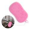 Uxcell Multipurpose Kitchen Dish Sponge Microfiber Sponge Scouring Pad Sponge Scrub for Dishwashing Kitchen Cleaning Pink 5pcs Scrubber, Non-Scratch
