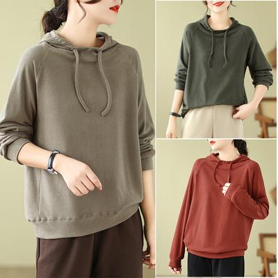 Damen Langarmshirt mit V-Ausschnitt, lockere Passform, lockere Passform, lockere Passform, lockere Passform, lockere Passform