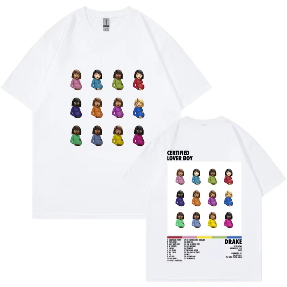 Rapper Drake Certified Lover Boy Album Print Graphic Hot Sale TShirt Casual Fashion T-shirt Men Women Cotton Oversized Tee Shirt