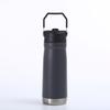 Stainless Steel Vacuum Insulated Travel Mug With Straw Lid 650ml Car Office Gym Outdoor Use