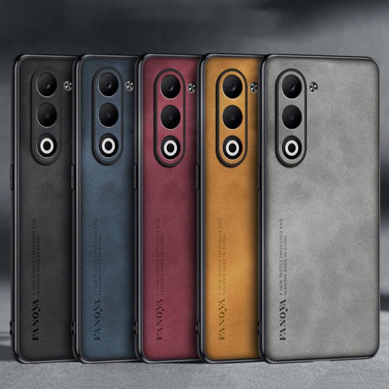 For OPPO A5 5G Case Luxury PU Leather Phone Case For OPPO A5 4G Back Cover Matte TPU Silicone Shockproof Full Protection Coque