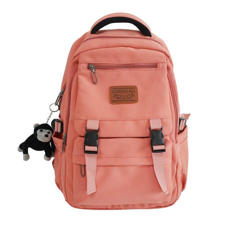 Dámské batohy Velkokapacitní nylonové cestovní batohy Sac A Dos Školní batoh pro dospívající dívky Taška na notebook Mochilas Para Mujer