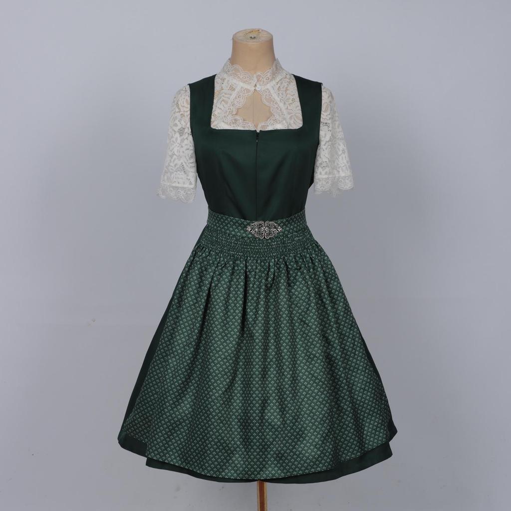 Oktoberfest Maid Dress: European & American Style Lace Apron, Short Sleeve Women's Three-Piece Set, 2025 Collection