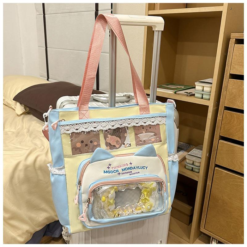 New fresh and sweet candy color bar junior high school students lightweight large capacity backpack