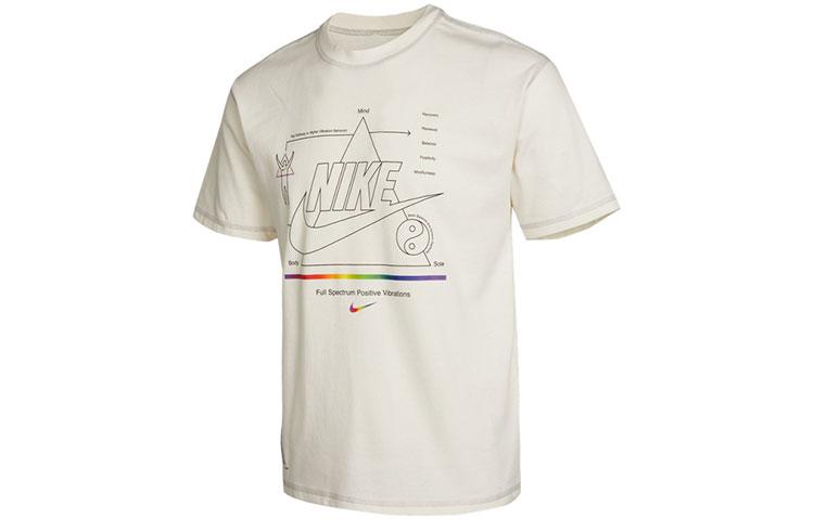 Nike Drop Shoulder Sleeve T Shirt Men s Ecru DD1411-901 L