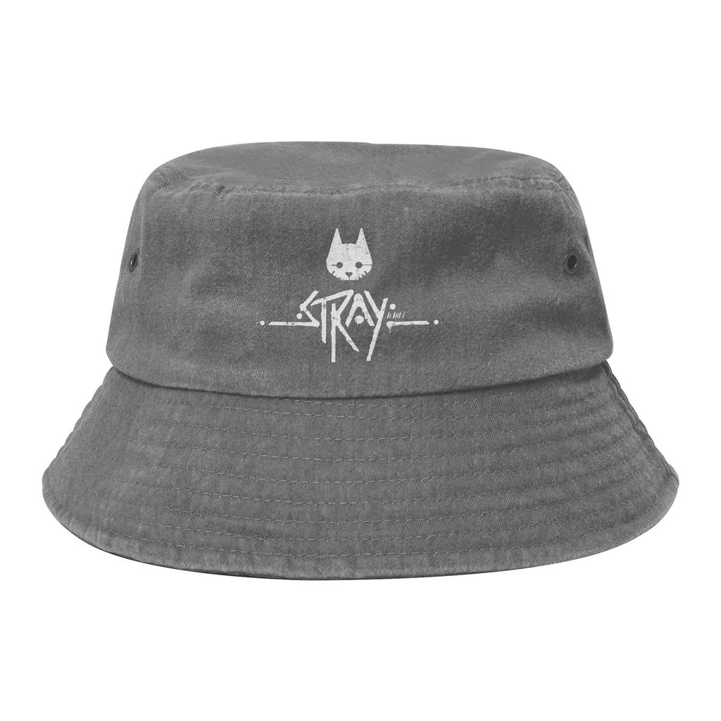 Strandhüte Stray Game Logo Eimerhüte Street Unisex Damen Sonnenhut Boonie Hut Faltbarer Fischerhut Outdoor