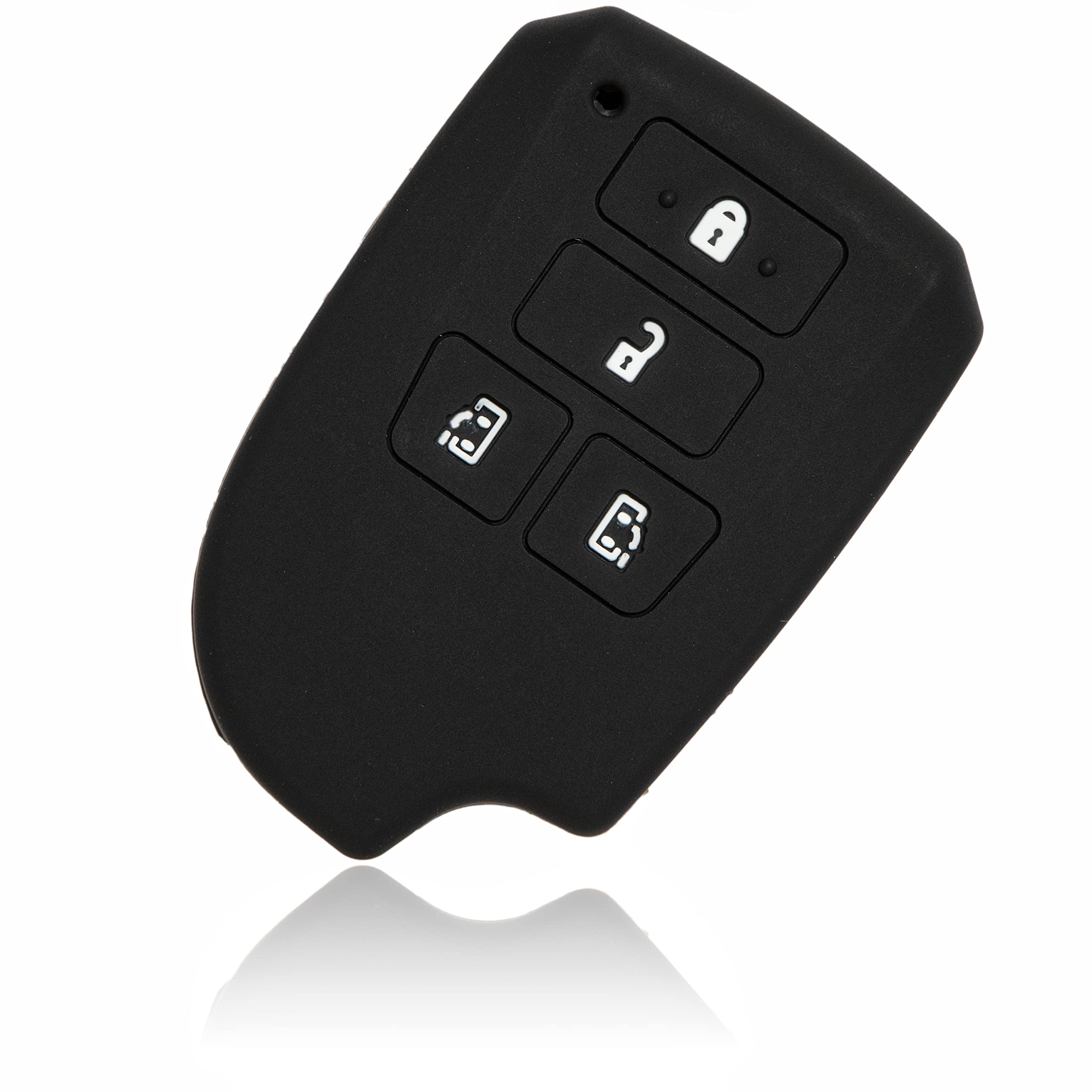 

MALAKO 30 Silicone Cover for Toyota Cars, Smart Key, 4 Buttons, Hiace 200 Series, оранжевый