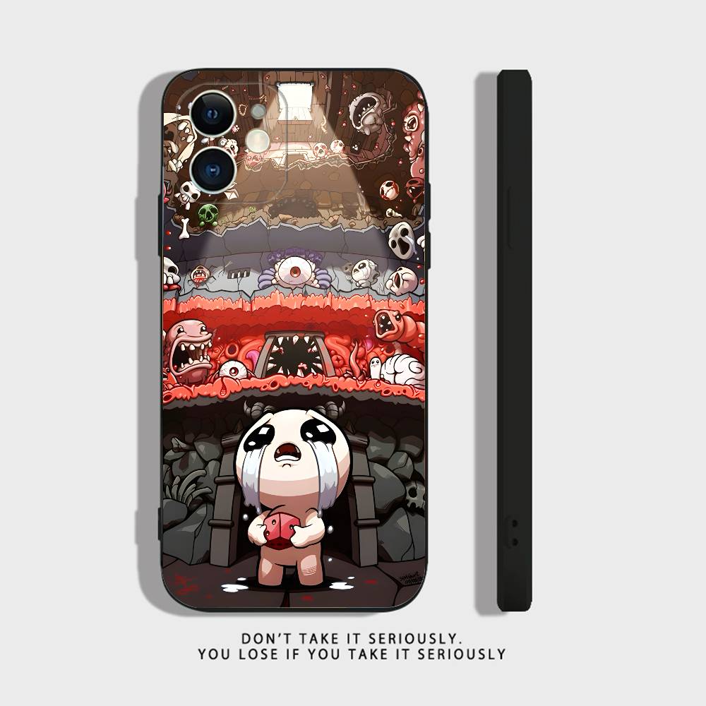 Cool The Binding of Isaac For iPhone 17,16,15,14,13,12,11,Pro,X,XS,Max,XR,Plus,Mini Soft Silicone Phone Case Black Shockproof