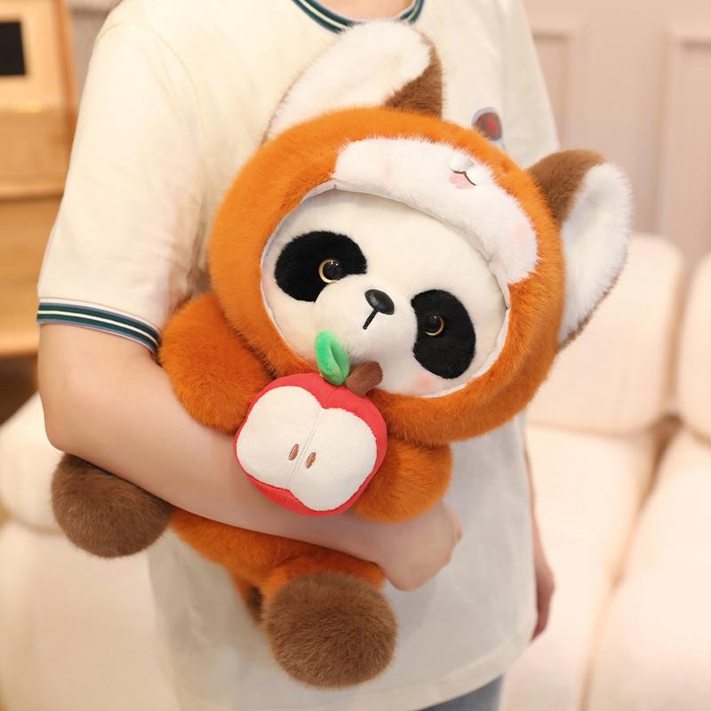 Adorable Red Panda Plush Toy Stuffed Cute Animal Panda Cosplay Raccoon Plush Baby Doll Decorative Pillow Birthday Christmas Gift