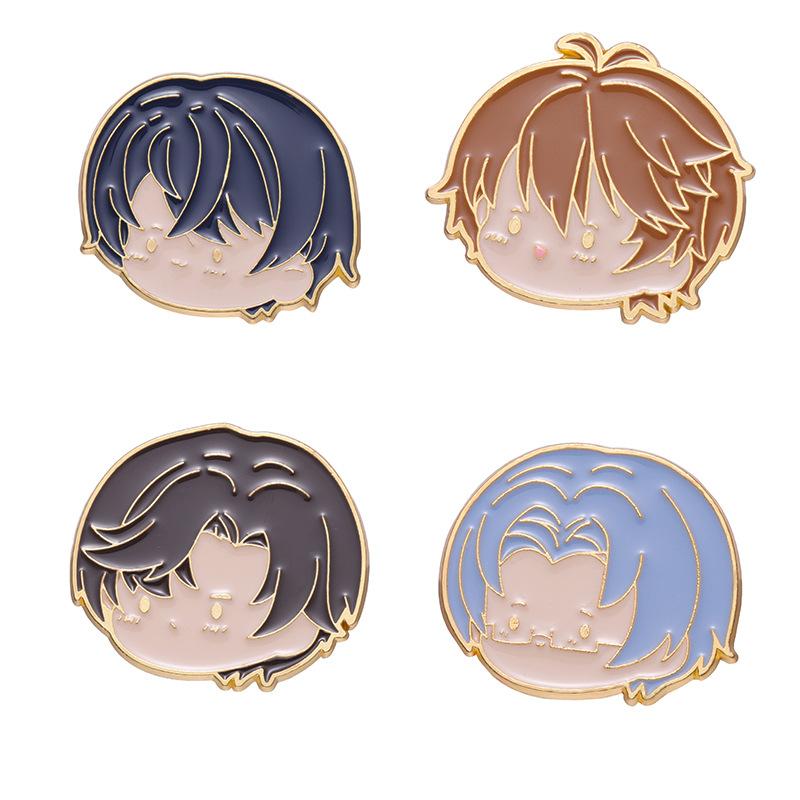 Anime Stylish Character Brooch Unique Metal Enamel Pin Trendy Fashion Accessory For Everyone