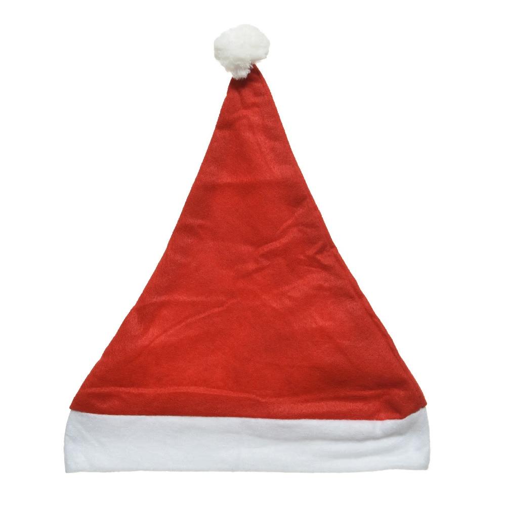 Chapéu de Pai Natal de feltro, chapéu vermelho, chapéu de Natal