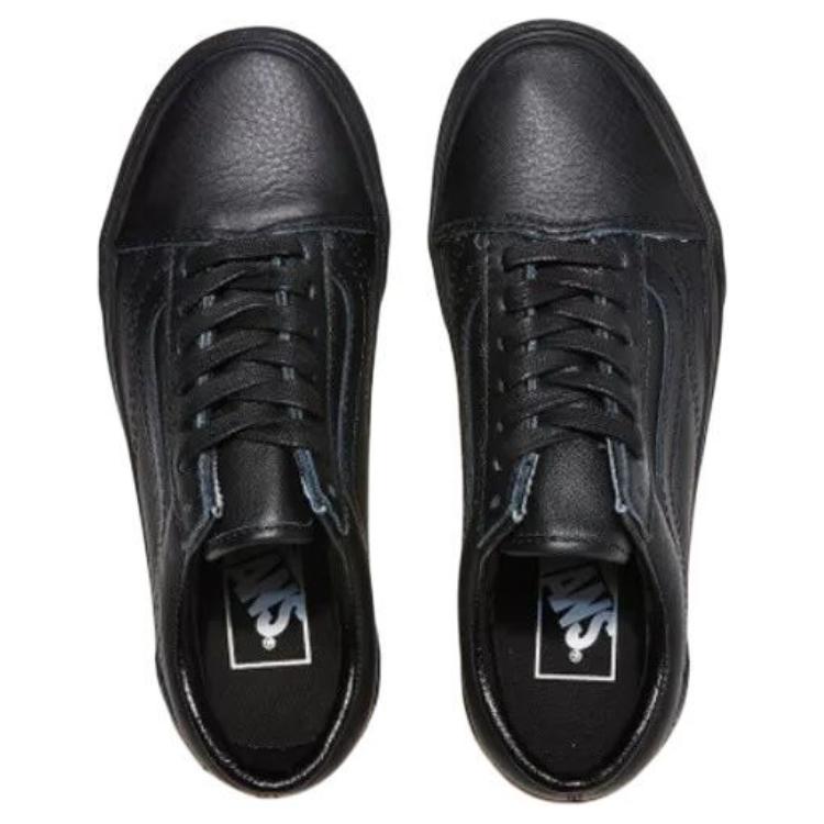 Vans Old Skool Leather Triple Black Men Sneakers VN0003Z6L3A