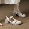 2873-1 Rome Hollow Bag Head Sandals Women's 2025 New Wear Summer Hole Women's Shoes Single Shoes