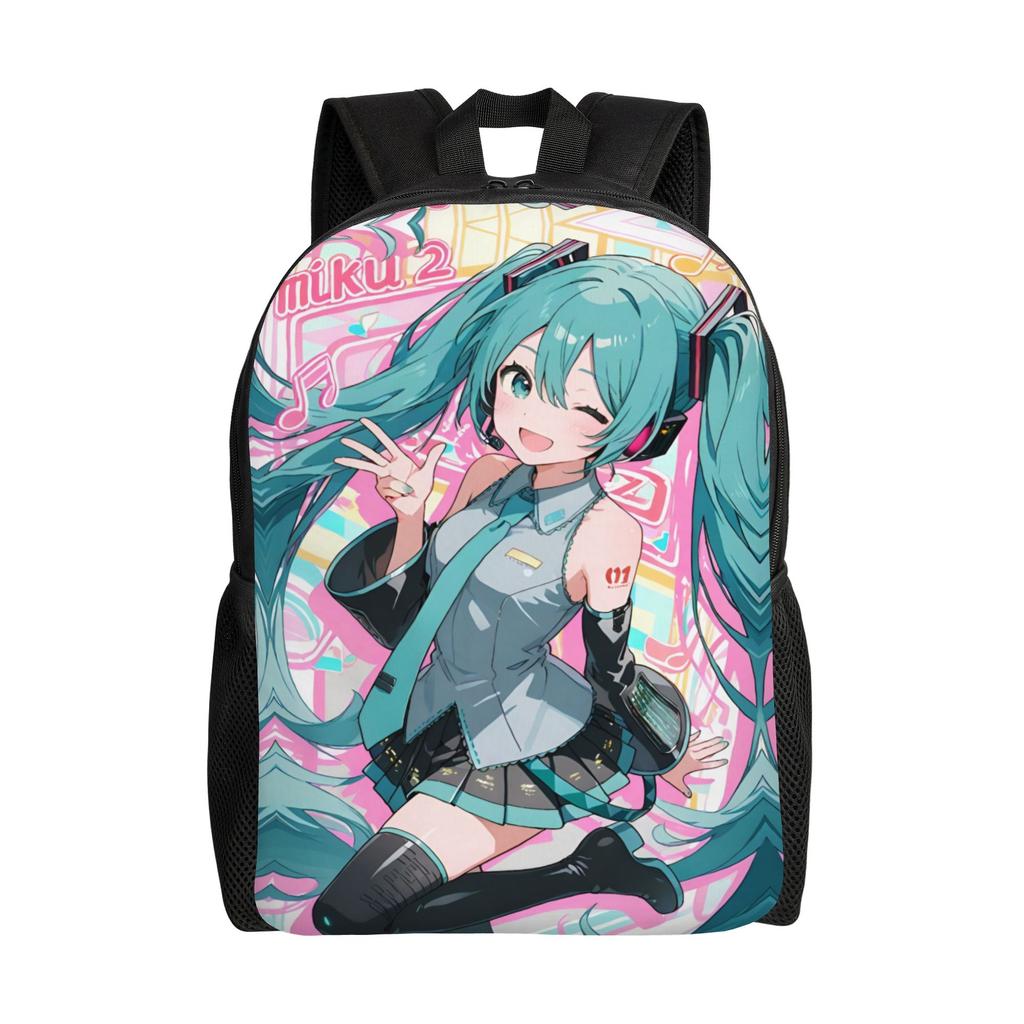 Hatsunes Anime Mikus Travel Backpack Men Women School Computer Bookbag Virtual Singer College Student Daypack Bags