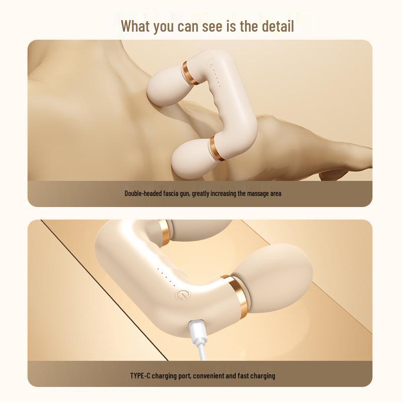U-Shaped Dual-Head Multifunctional Muscle Relaxation Massager - Portable Vibration Cervical Massager