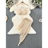 Seaside Vacation with Chest Pad High Waist Hip Bag Fashion Suit