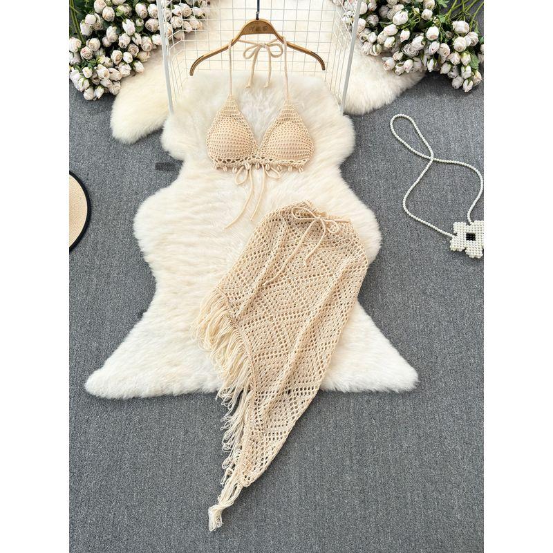 Seaside Vacation with Chest Pad High Waist Hip Bag Fashion Suit