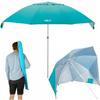 Parasol Xl Duży 190Cm Plażowy Z Opcją Parawanu 2W1