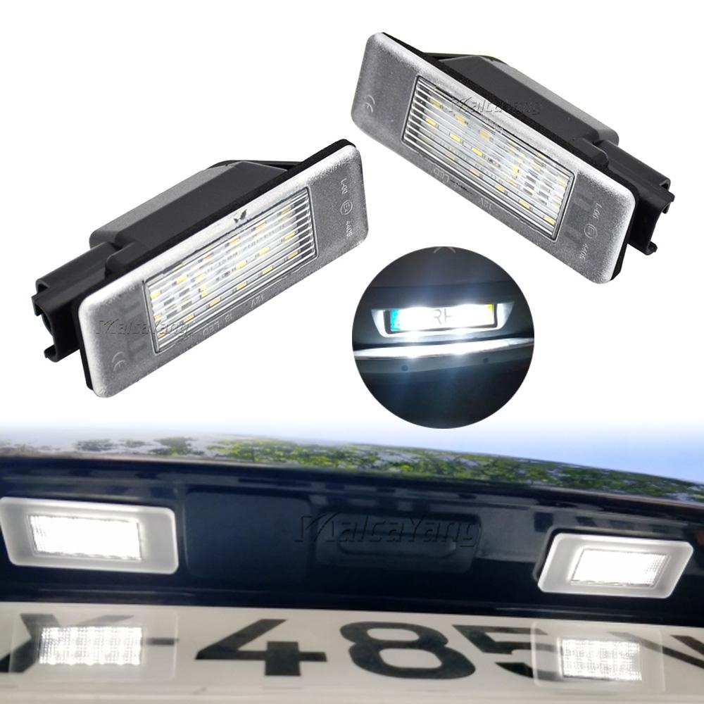 2PCS License Plate Light 6340G9 6340F0 6340 G3 For Peugeot 308 3008 308CC 106 1007 207CC 307 3008 406 407 607 806 807 508 License Plate Lights 2
