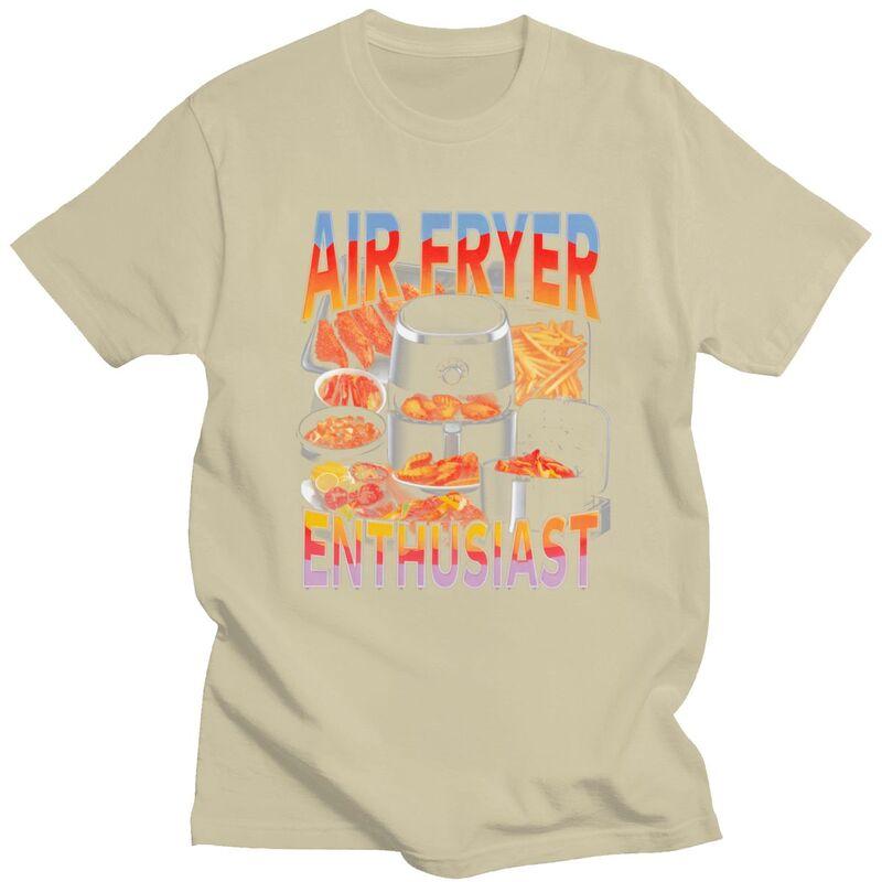 Air Fryer Meme Funny Cooking Design T Shirt Unisex Short Sleeves Awesome Tee Shirt Summer Style Loose Fit 100 Cotton Tee Tops