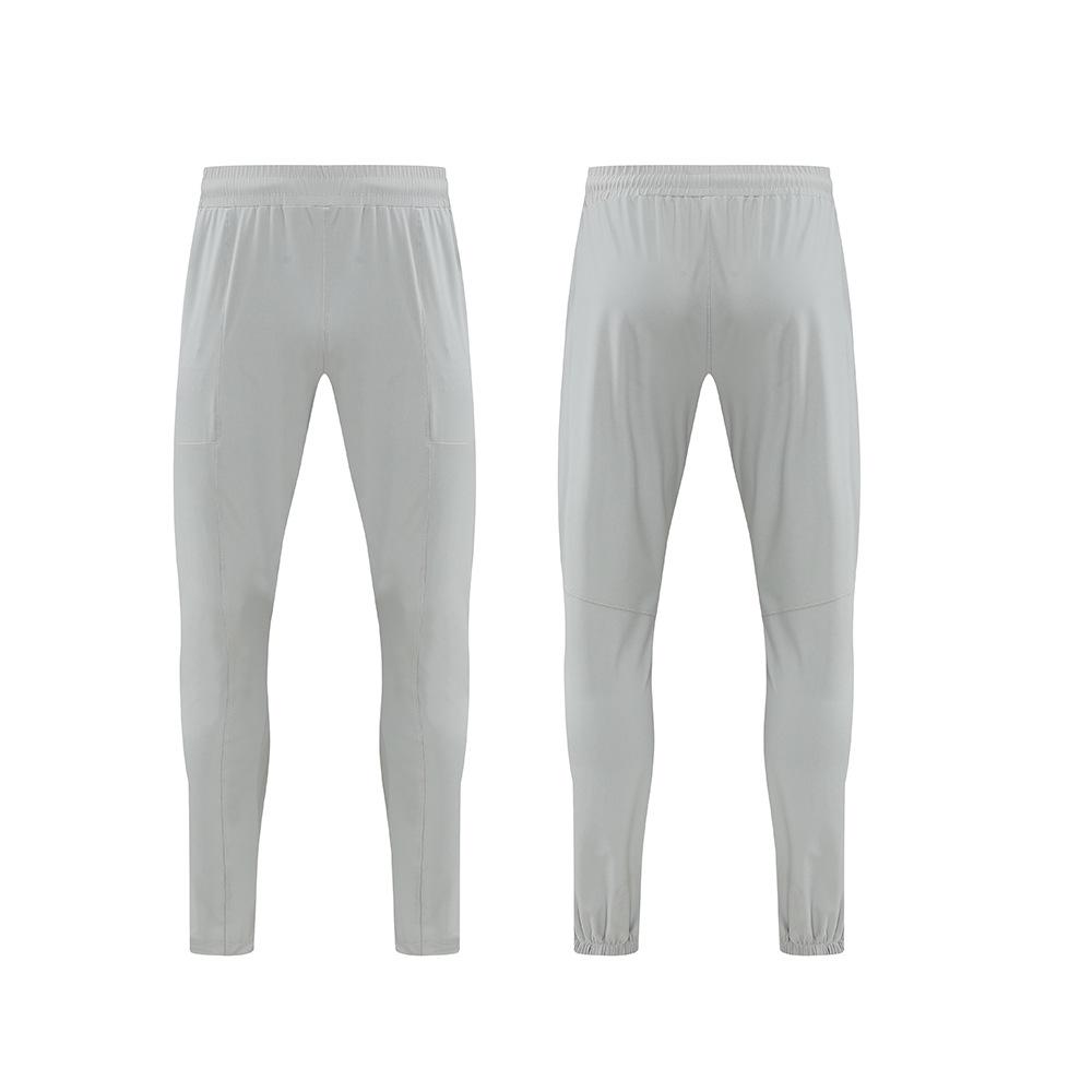 

Мужские быстросохнущие спортивные брюки из ледяного шелка: Дышащие, Высокоэластичные, с манжетами на штанинах для летнего бега и фитнеса. X-Large