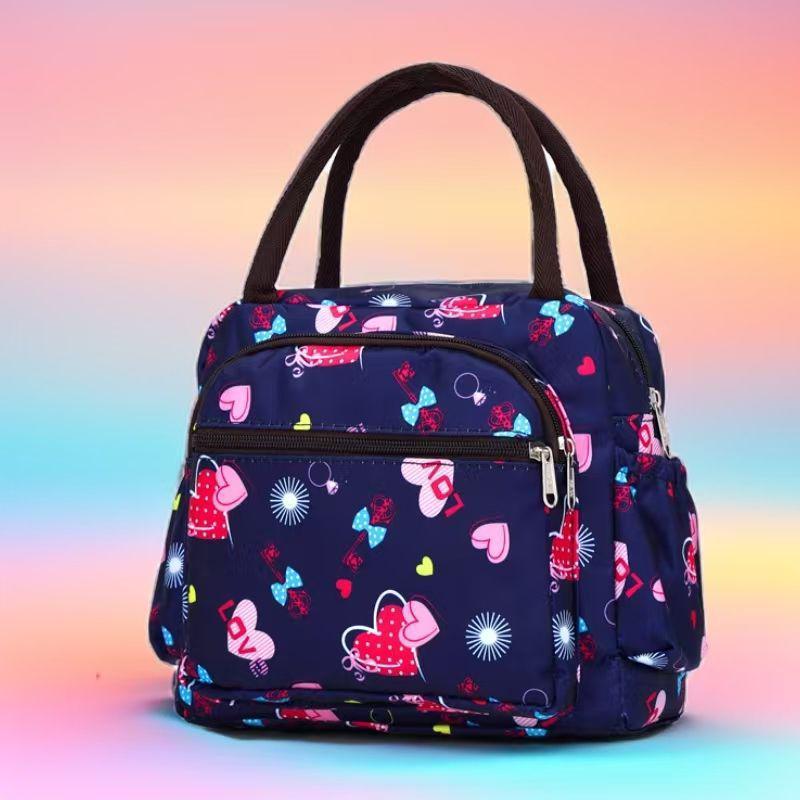 2025 High-End Multi-Pocket Floral Women's Tote Handbag