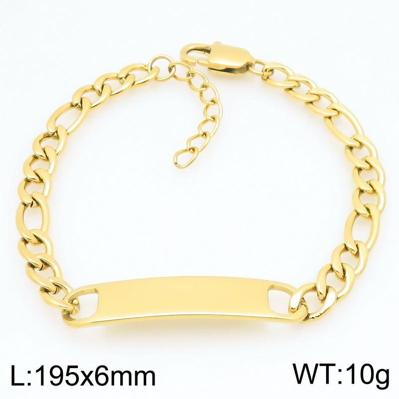 Trendy Engravable ID Curb Chain Bracelet for Men Women Stainless Steel Adjustable Wristband Jewelry Ideal for Personalized Gifts