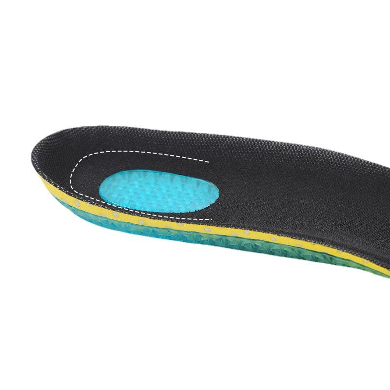 Shock Absorption and Cushioning Insole Silicone Sports and Leisure PU Insole EVA Running Blue Ball Sports Insole