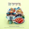 National City Landmark Acrylic Fridge Magnet - Scenic Souvenir