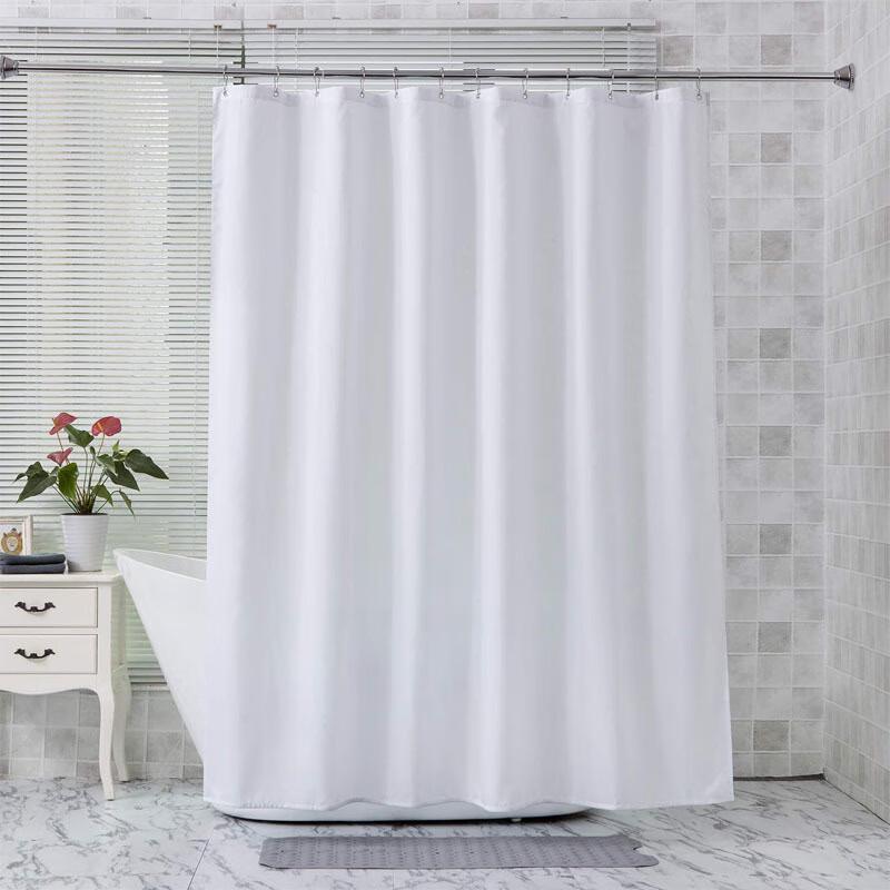 Solid Color PEVA Shower Curtain